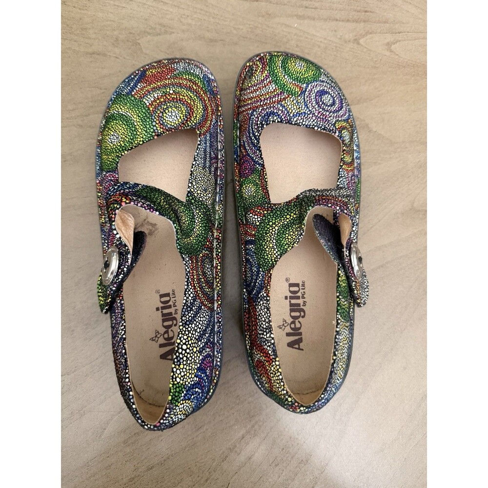 ALEGRIA Paloma Women Shoes US 10 PAL-387 Bullseye Leather 41 EU Mary Jane Color